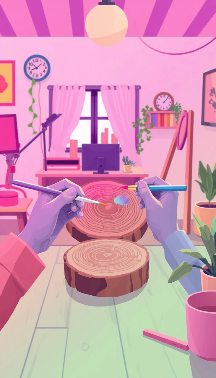 МК «Акрил на брёвнышке» + фильм «Дом у озера»